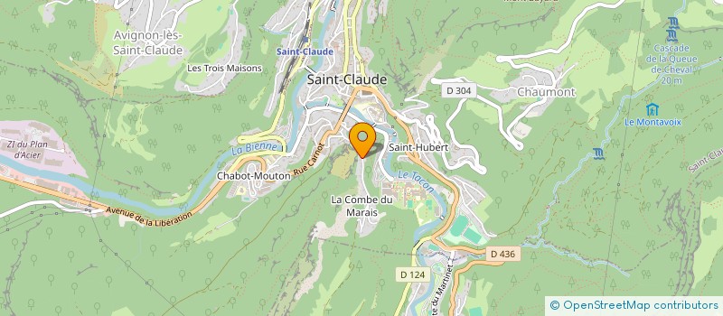 localisation de l'entreprise MARAIS-BTM  SAINT-CLAUDE