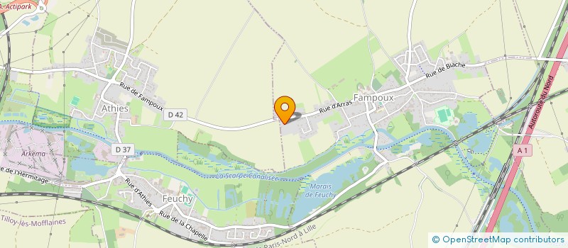 localisation de l'entreprise MARAIS DES TIGNONS  FAMPOUX