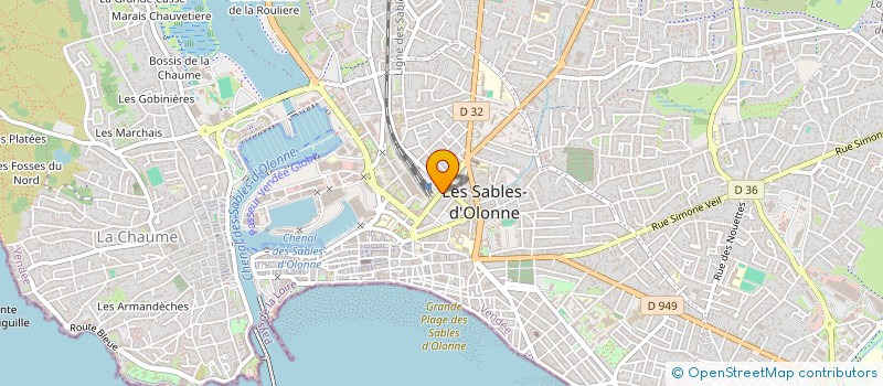 localisation de l'entreprise MARAIS-PICARD à LES SABLES D'OLONNE