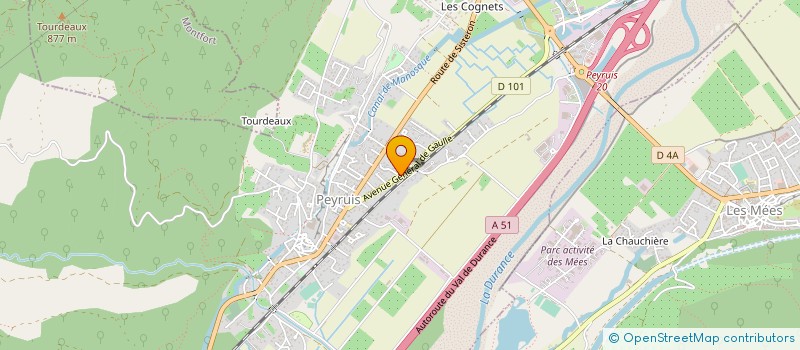 localisation de l'entreprise MARAIS - TP à PEYRUIS
