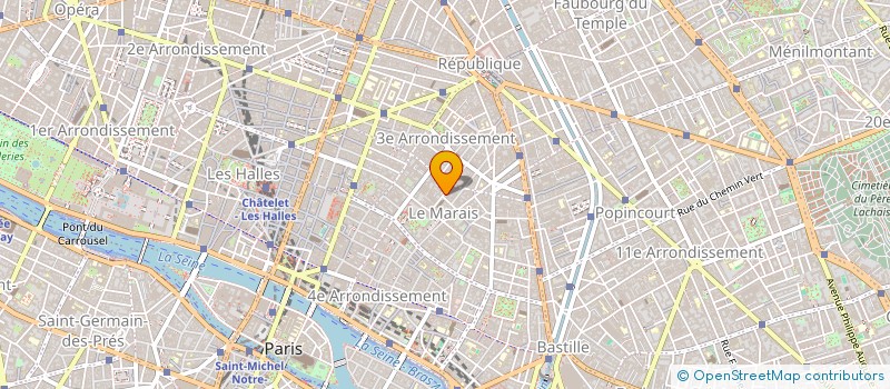 localisation de l'entreprise MARAISAC S A R L à PARIS