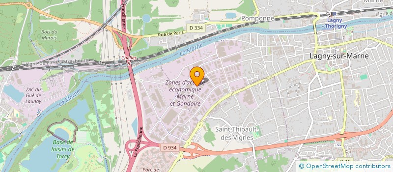 localisation de l'entreprise MARAISE à LAGNY-SUR-MARNE