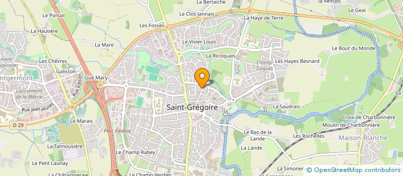 localisation de l'entreprise MARAISMOME  SAINT-GREGOIRE