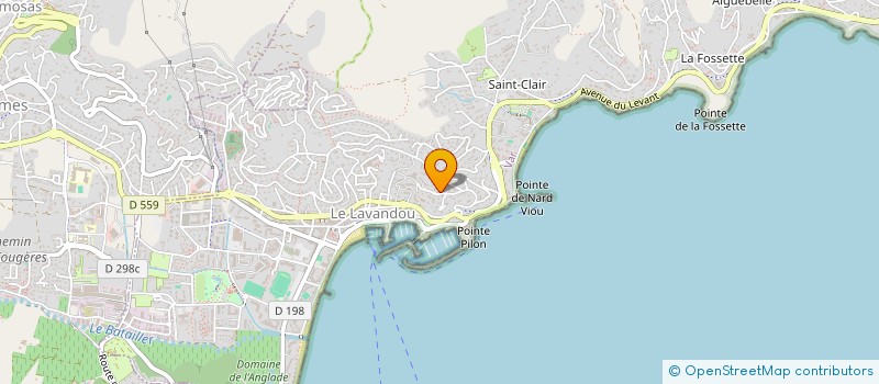 localisation de l'entreprise MARAIVANDOU  LE LAVANDOU