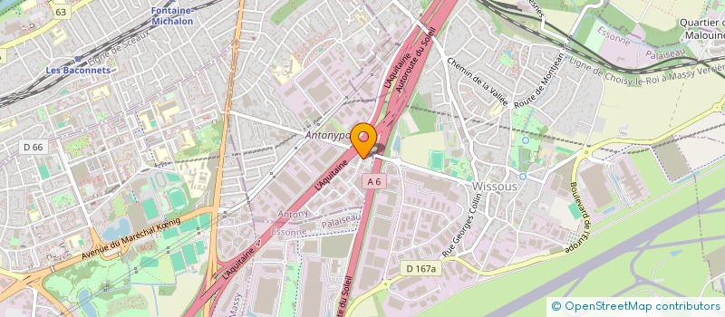 localisation de l'entreprise MARAL EVENTS à ANTONY