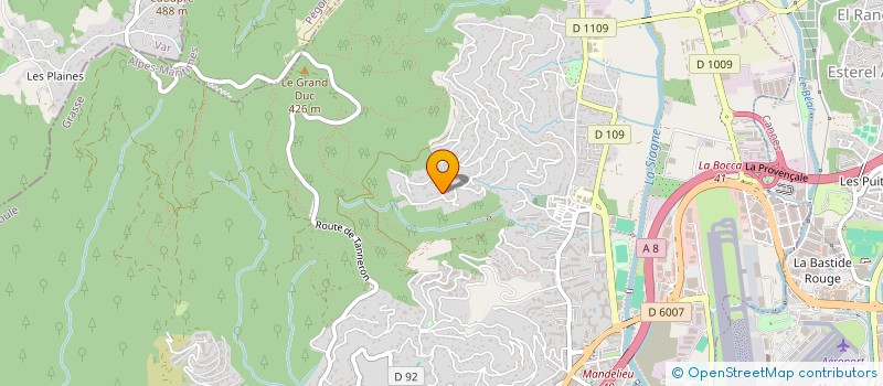 localisation de l'entreprise MARALPIN à MANDELIEU-LA-NAPOULE