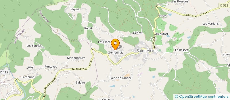 localisation de l'entreprise MARAN  SAINT-VICTOR