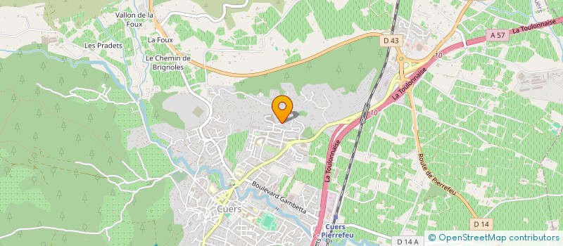 localisation de l'entreprise MARANA  CUERS