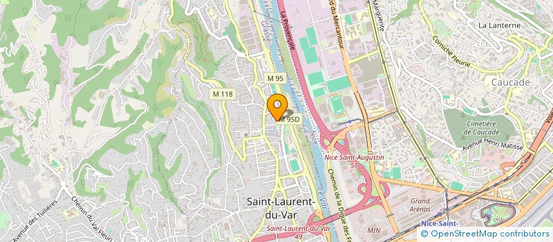 localisation de l'entreprise MARANATHA FOOTBALL CLUB à SAINT-LAURENT-DU-VAR