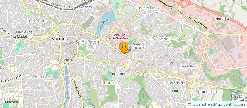 localisation de l'entreprise MARAND IMMO à VANNES