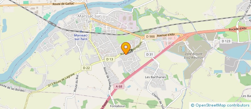 localisation de l'entreprise MARANGEL à MARSSAC-SUR-TARN
