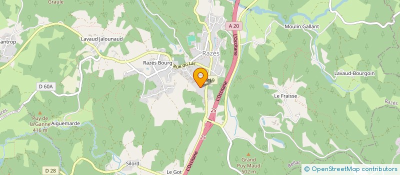 localisation de l'entreprise MARANTEL à RAZES