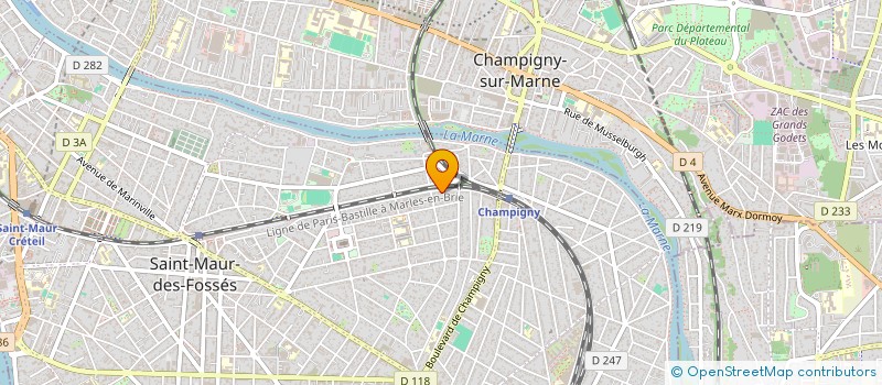 localisation de l'entreprise MARANTIDOU à SAINT-MAUR-DES-FOSSES