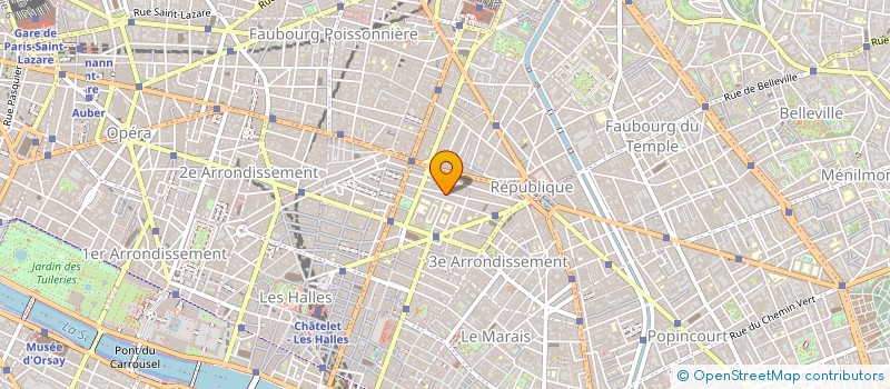 localisation de l'entreprise MARATEX à PARIS