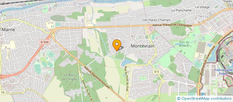 localisation de l'entreprise MARATHON HOLDING à MONTEVRAIN