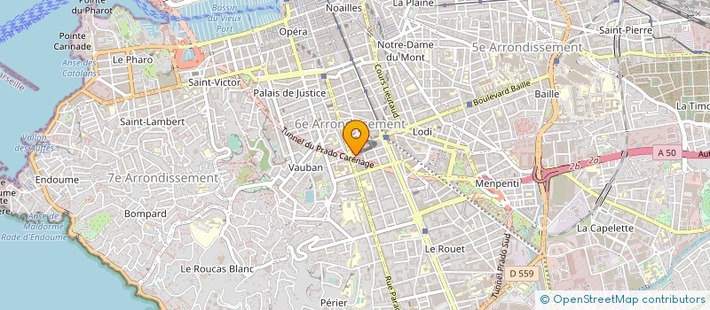 localisation de l'entreprise MARATHONIEN SPORT à MARSEILLE 6EME