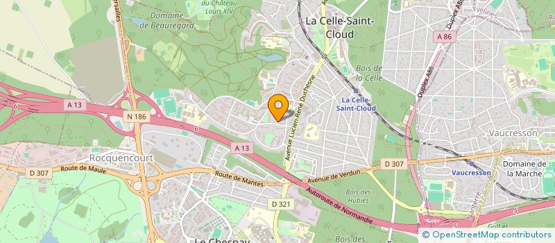 localisation de l'entreprise MARAUDEURS DU COEUR  LA CELLE-SAINT-CLOUD