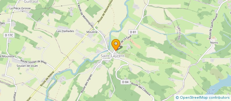 localisation de l'entreprise MARAUGUY  SAINT-LAURENT