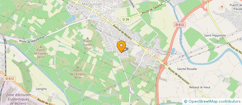localisation de l'entreprise MARAUSSAN ELEC' à MARAUSSAN