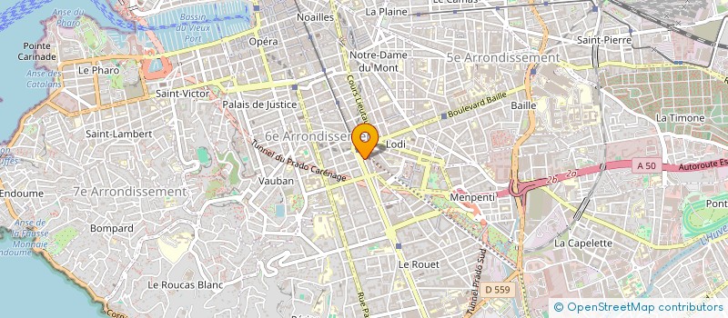 localisation de l'entreprise MARAVAL à MARSEILLE