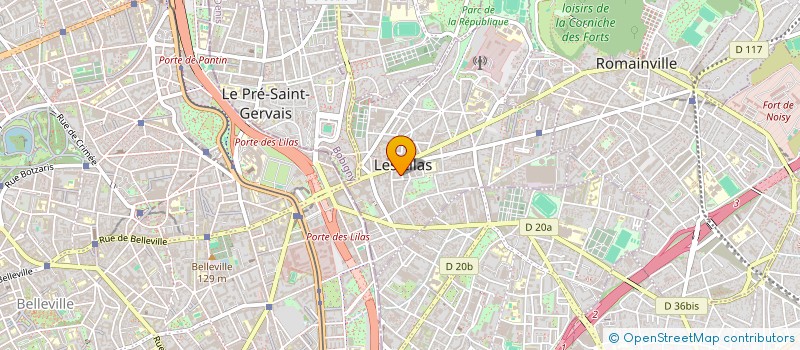localisation de l'entreprise MARAVEDIS à LES LILAS