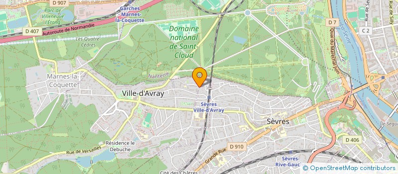 localisation de l'entreprise MARAVI à SEVRES