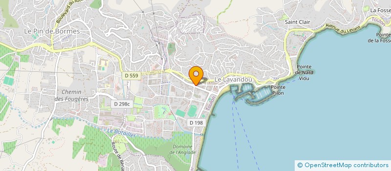 localisation de l'entreprise MARAZUL à LE LAVANDOU