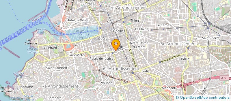 localisation de l'entreprise MARBACHE INGENIERIE INVEST à MARSEILLE