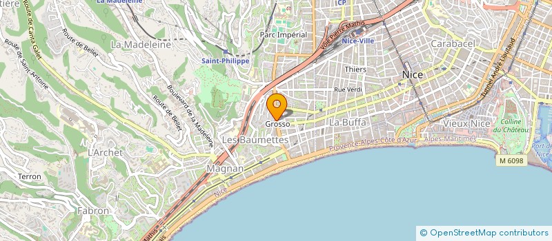 localisation de l'entreprise MARBAL à NICE