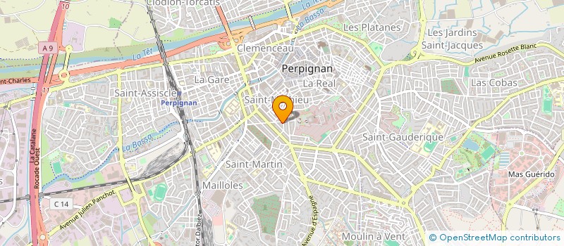localisation de l'entreprise MARBAT à PERPIGNAN