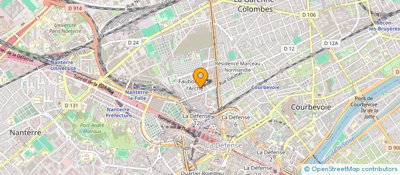 localisation de l'entreprise MARBAT à COURBEVOIE