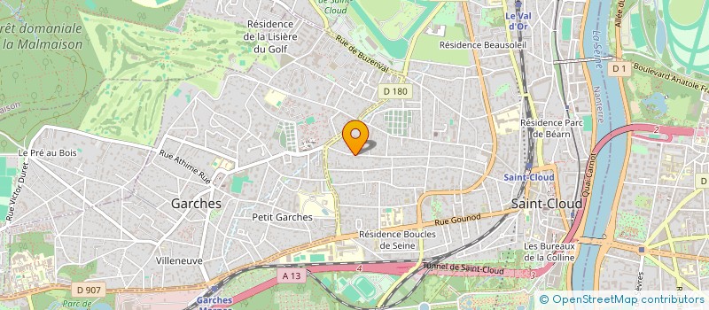 localisation de l'entreprise MARBEAU INVESTISSEMENT à SAINT-CLOUD