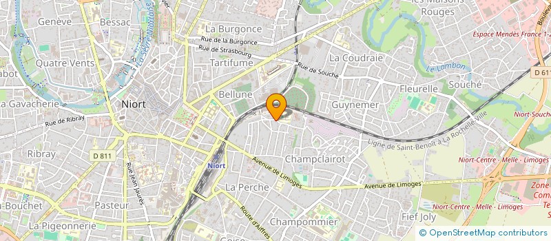 localisation de l'entreprise MARBEL  NIORT