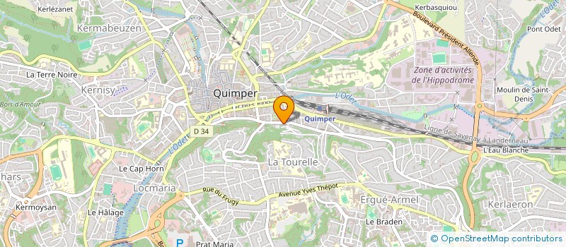 localisation de l'entreprise MARBELLA à QUIMPER