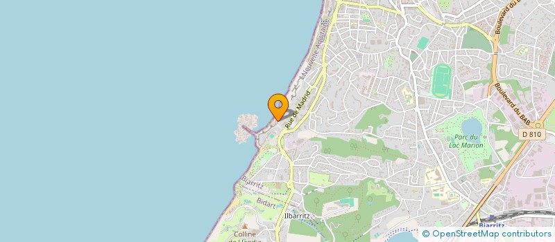 localisation de l'entreprise MARBELLA SURF CLUB à BIARRITZ