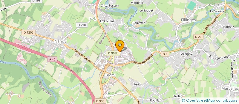 localisation de l'entreprise MARBEN  FILLINGES