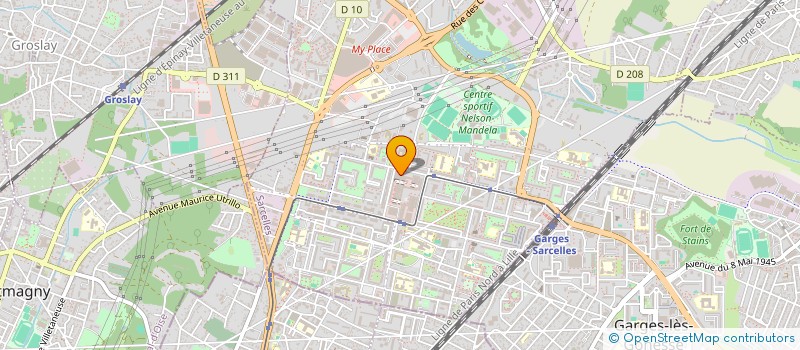localisation de l'entreprise MARBEN  SARCELLES