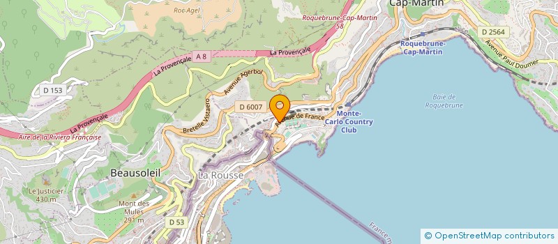 localisation de l'entreprise MARBER à ROQUEBRUNE-CAP-MARTIN