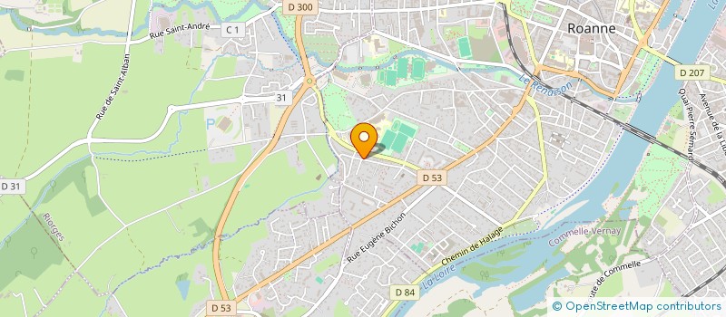 localisation de l'entreprise MARBERT  ROANNE