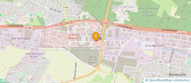 localisation de l'entreprise MARBO à FLEURY-MEROGIS