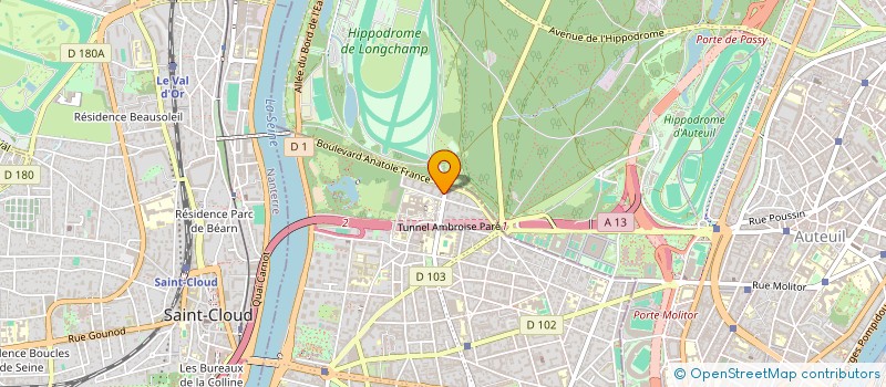 localisation de l'entreprise MARBOT GESTION à BOULOGNE-BILLANCOURT