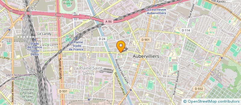 localisation de l'entreprise MARBRE 2000 à AUBERVILLIERS
