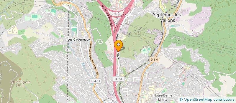 localisation de l'entreprise MARBRE AZUR à SEPTEMES-LES-VALLONS