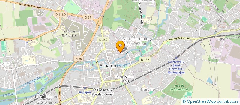 localisation de l'entreprise MARBRE ECLAT à SAINT-GERMAIN-LES-ARPAJON
