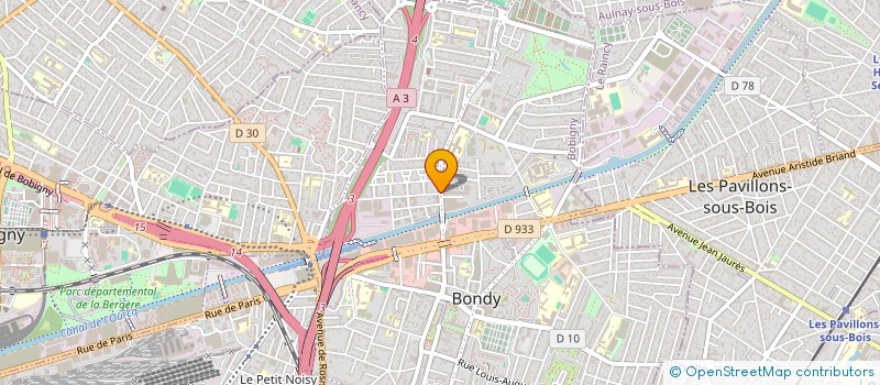 localisation de l'entreprise MARBRE ET GRANIT D'EUROPE à BONDY