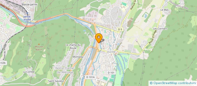 localisation de l'entreprise MARBRE GRANIT SERVICE  VIZILLE