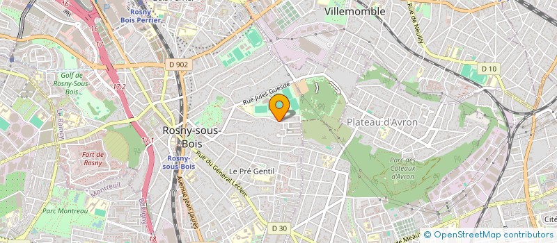 localisation de l'entreprise MARBRE PONCAGE SERVICE à ROSNY-SOUS-BOIS