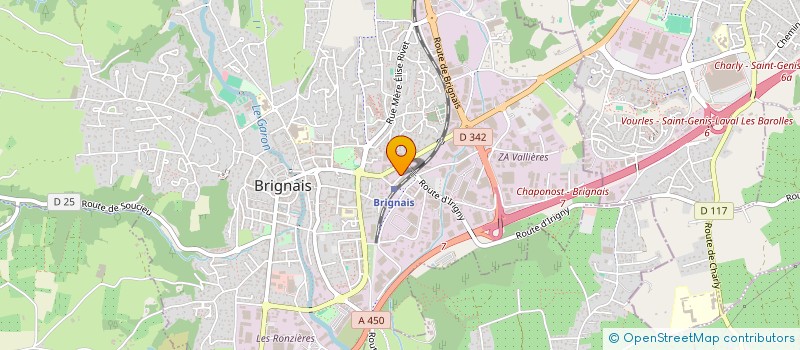 localisation de l'entreprise MARBREA  BRIGNAIS