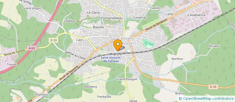 localisation de l'entreprise MARBRERIE BAULON à SAINT-VINCENT-DE-TYROSSE