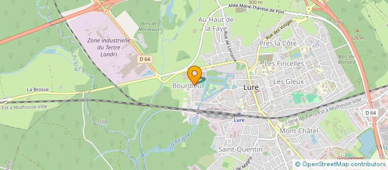 localisation de l'entreprise MARBRERIE BEGEY  LURE